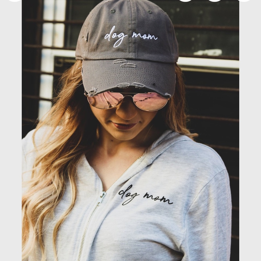 Grey Dog Mom Hat